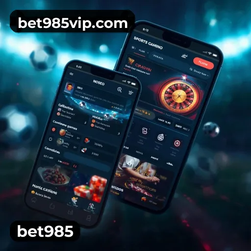 bet985 App bonus area with promotional offers and PIX support